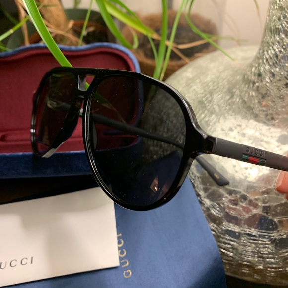 gucci 60mm aviator sunglasses